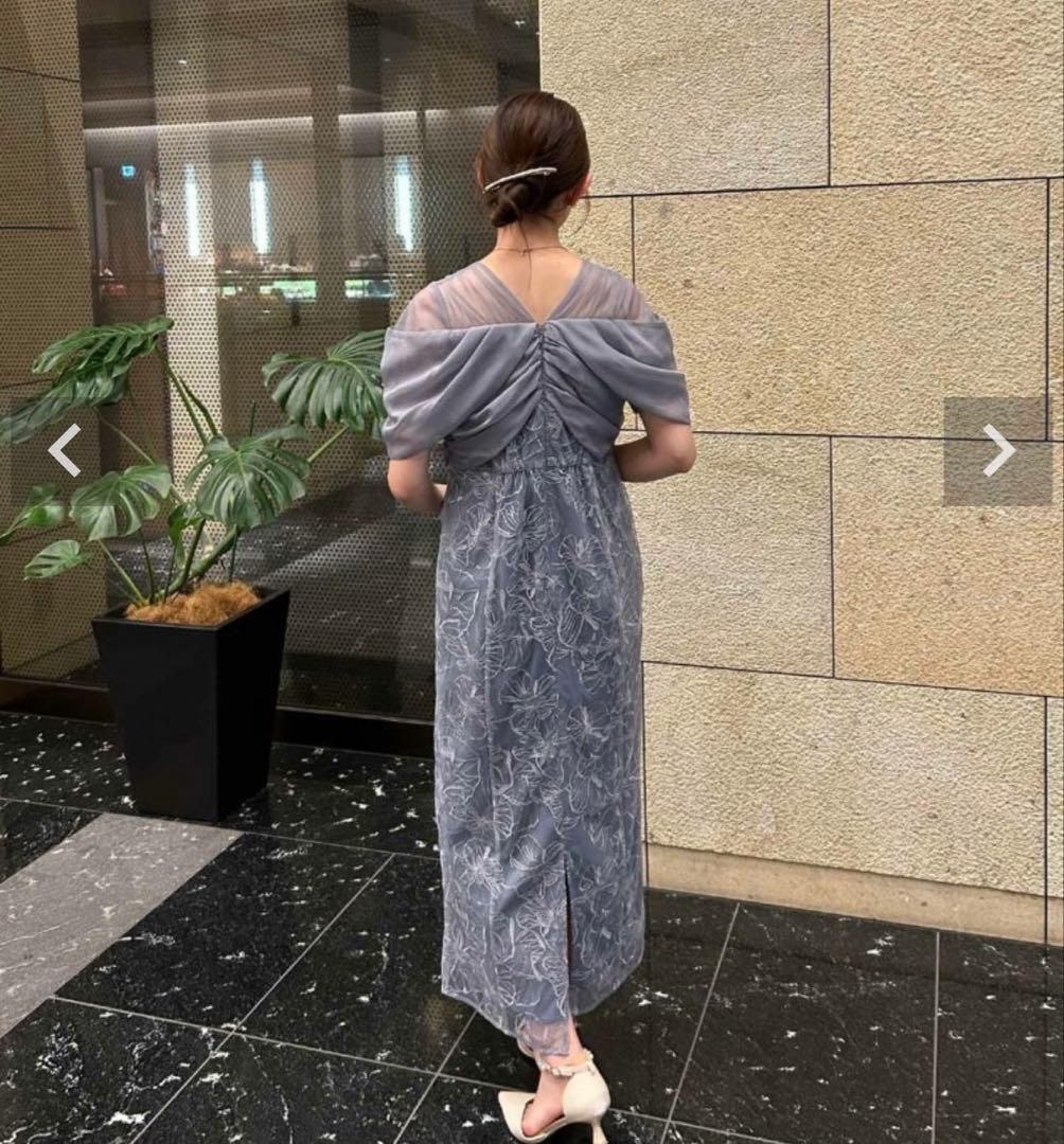 Dorry Doll ドレープデザインスパンコールドレス お呼ばれドレス