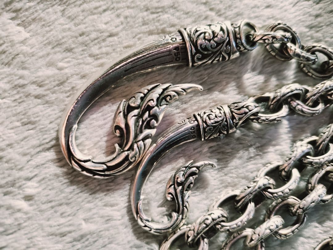 【廃番】zocalo ファング・オブ・フレイム シルバーウォレットチェーン