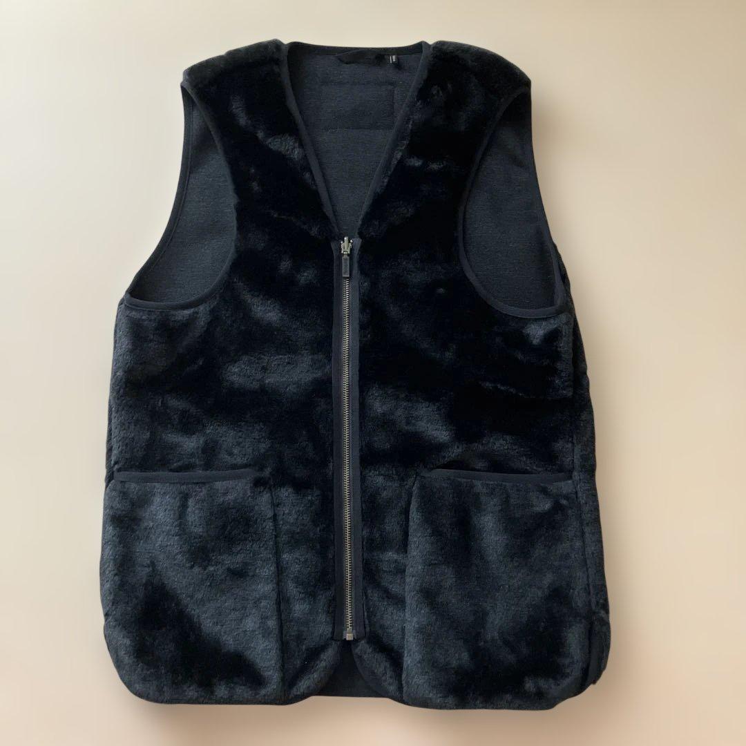 Barbour バブアーフロントジップ ファー ライナー　サイズ38 ブラック