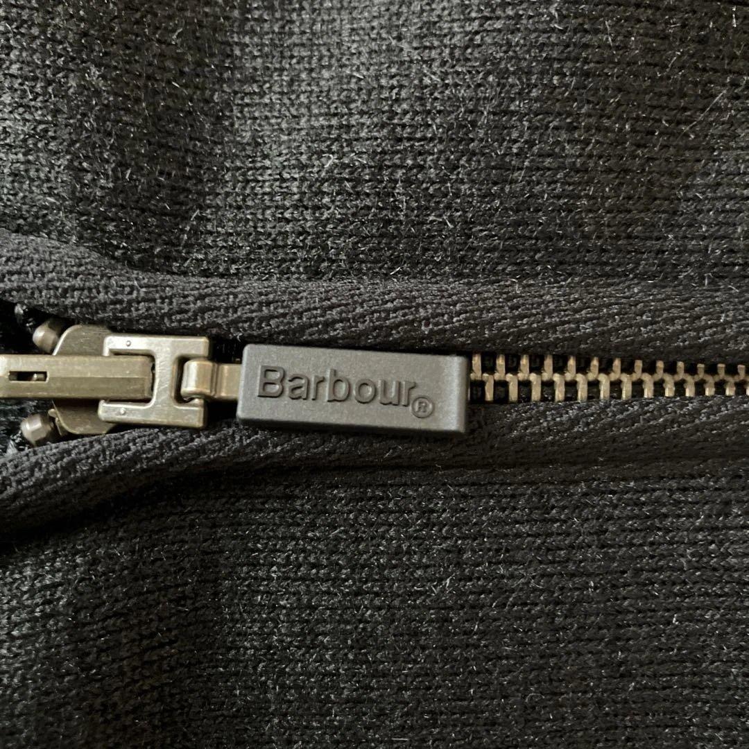 Barbour バブアーフロントジップ ファー ライナー　サイズ38 ブラック