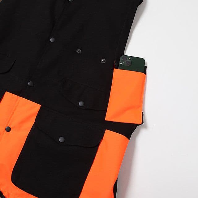 トップス PORTRAITE Over Vest Hi-Vis Orange