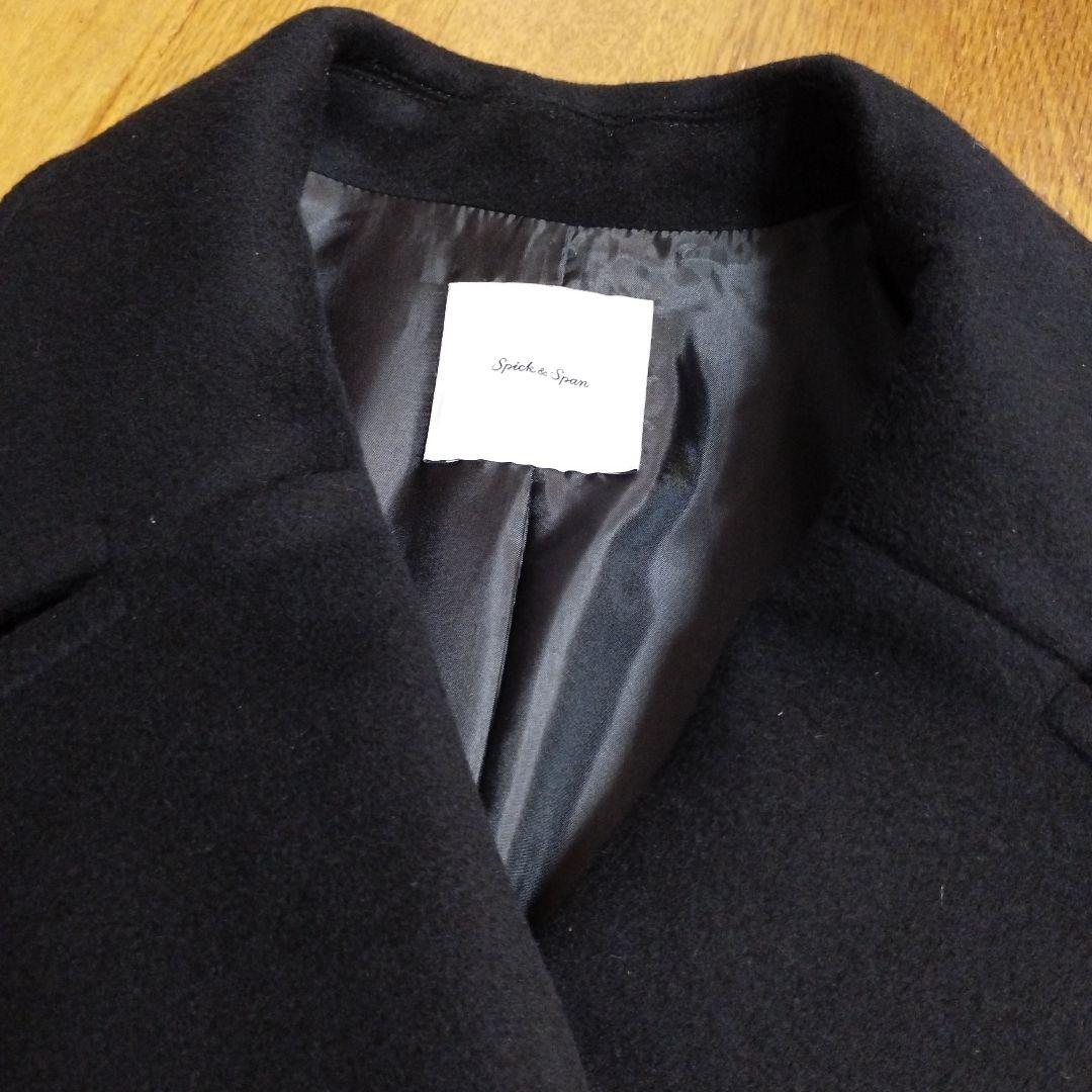 今季新品Spick&SpanS160ビーバーPコート黒36