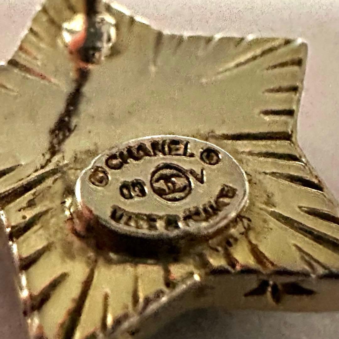 シャネル　CHANEL　ピアス　ココマーク　星　ブラック　ゴールド　ヴィンテージ