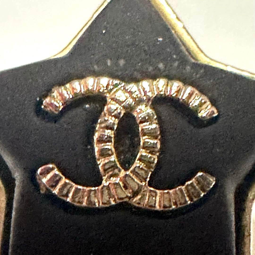 シャネル　CHANEL　ピアス　ココマーク　星　ブラック　ゴールド　ヴィンテージ