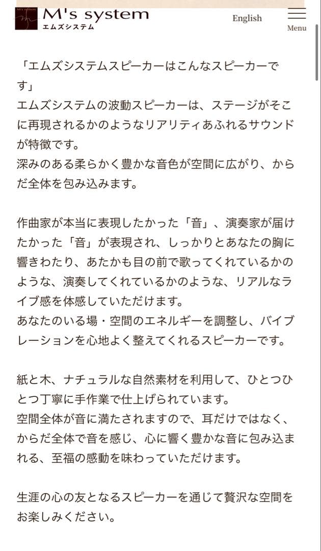 限定お値下げ❣️アンプ内蔵型スピーカー ／ エムズシステム 波動スピーカー ／新品