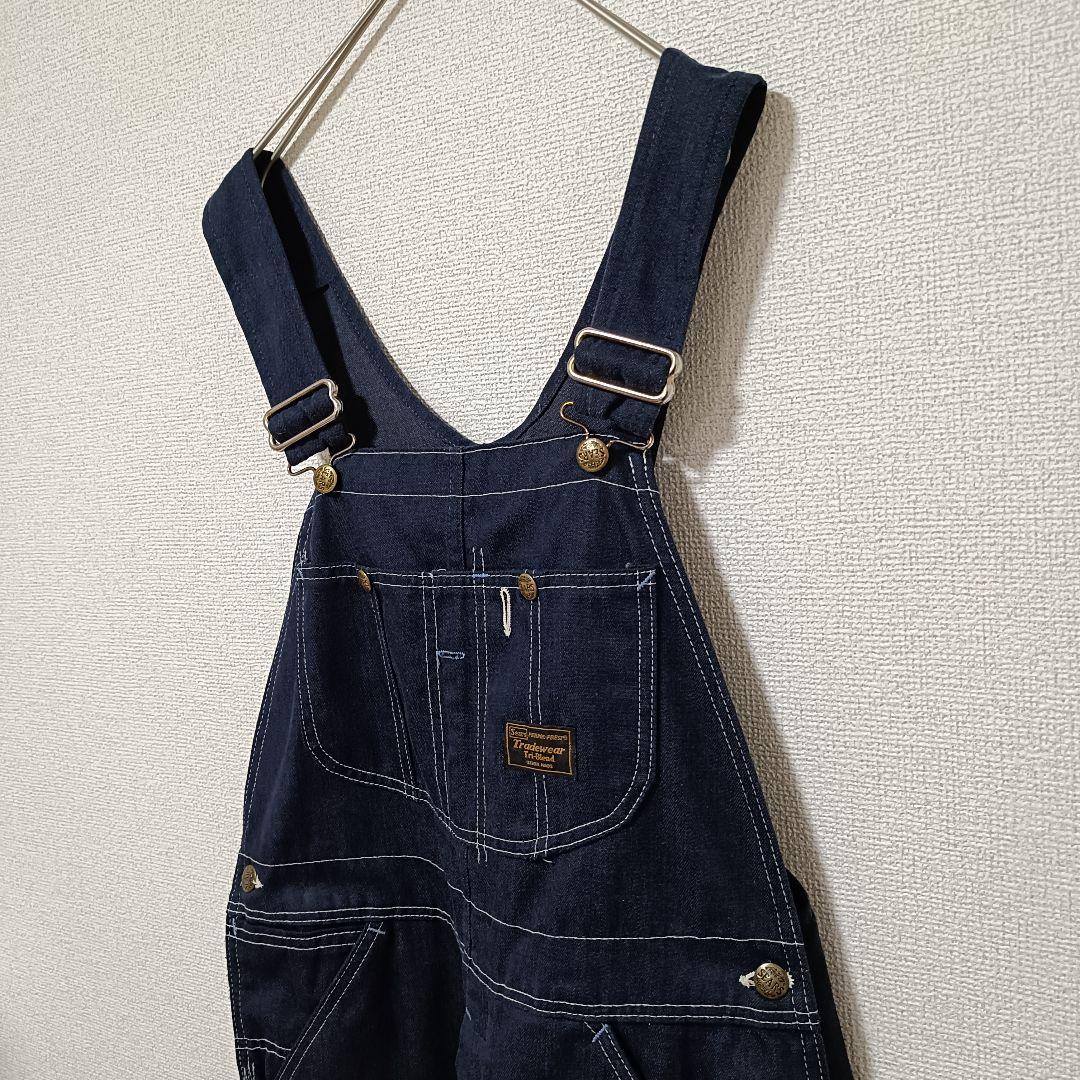 60s-70s Sears Tradewear デニムオーバーオール 濃紺