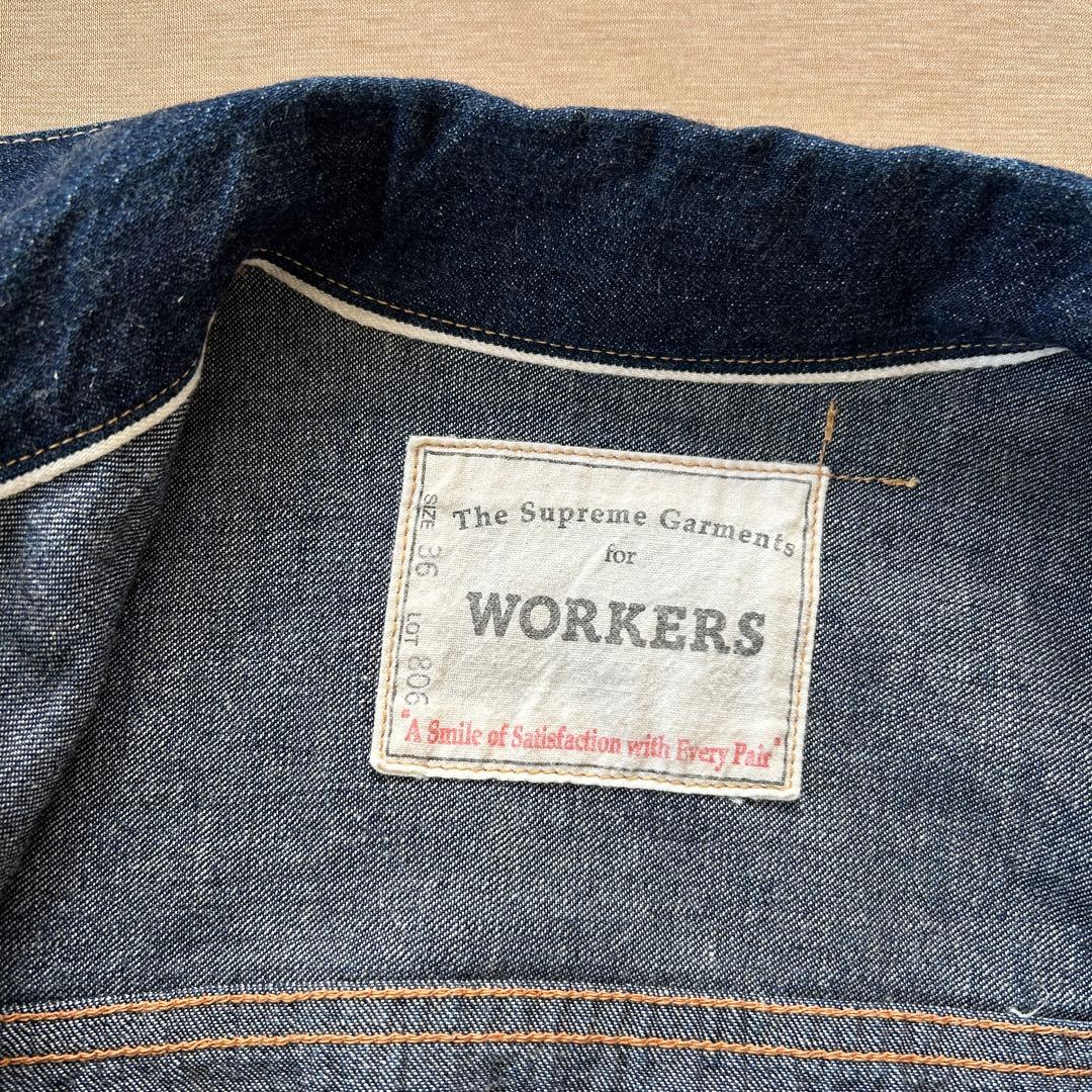 WORKERS ワーカーズ デニムジャケット　Gジャン　36
