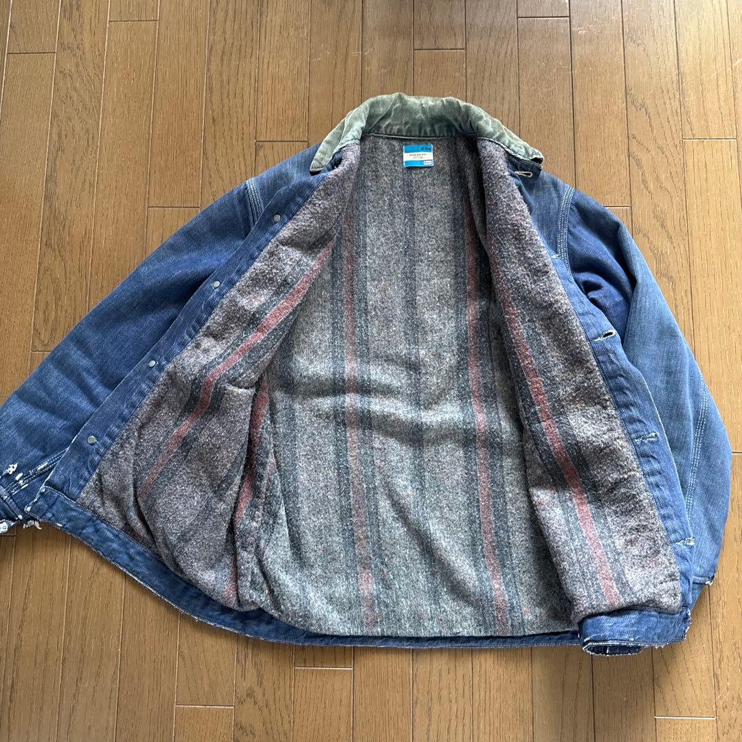 ガ*い様 希少　60s70s Sears デニムカバーオール ブランケット　コー