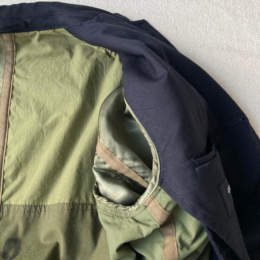 美品　コムデギャルソンオム　テーラードジャケット　ネイビー　2019AW