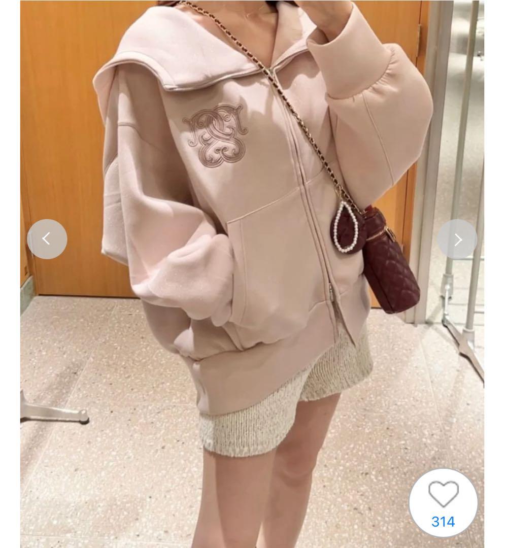 スナイデル　ボリュームパーカー　ピンク♡SNIDEL