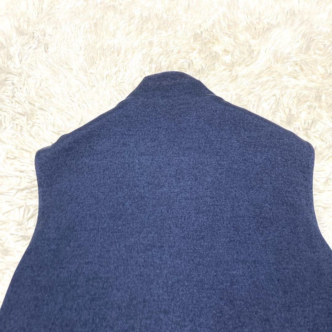極美品✨【最高傑作 ロロピアーナ】リバーシブルベスト　S 黒　紺　シルク　刻印