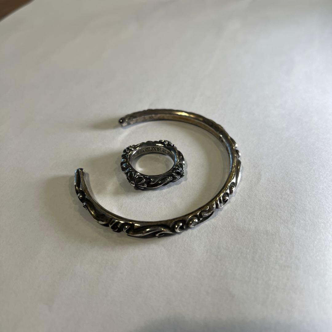 クロムハーツ　シルバー バングル リング セット　レディース