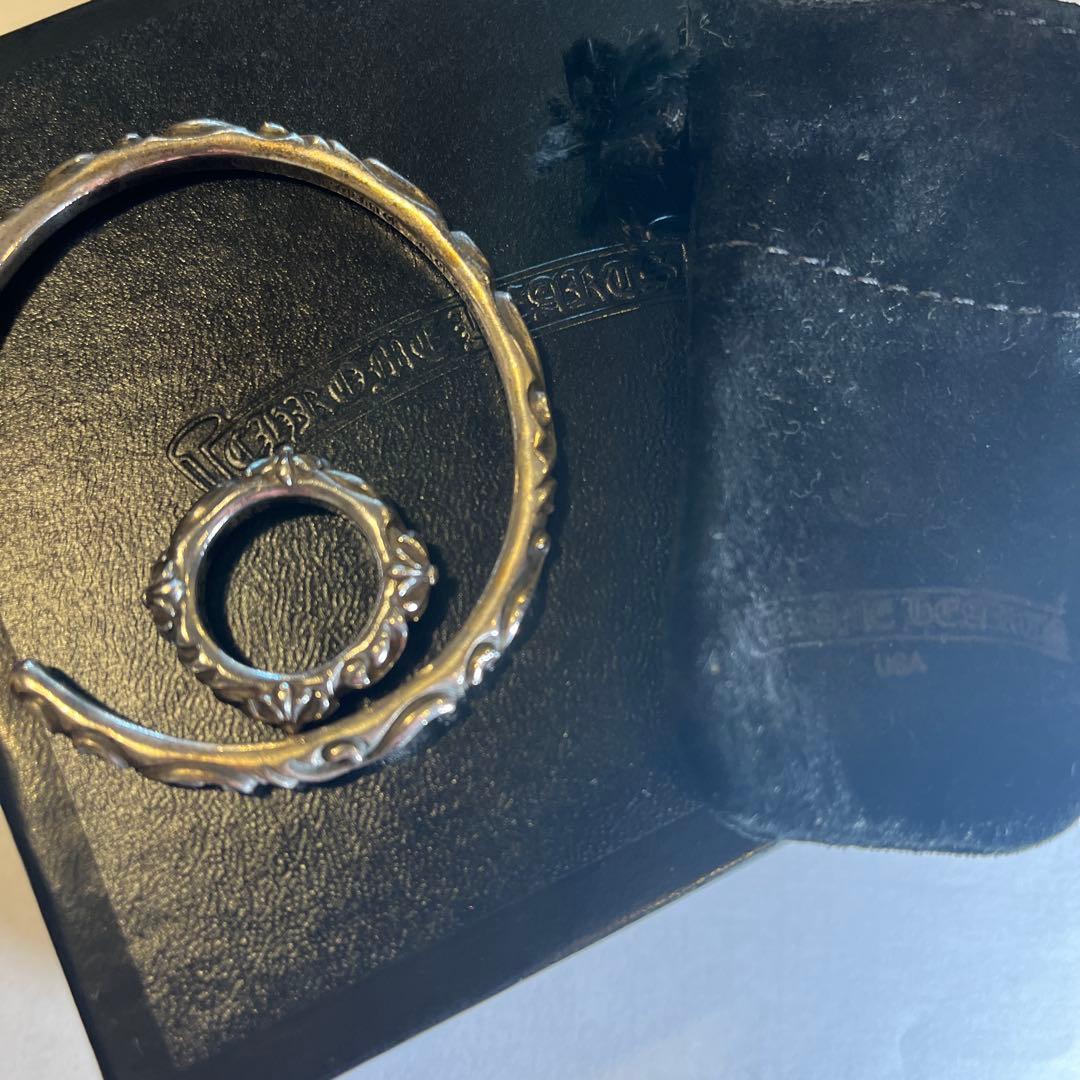 クロムハーツ　シルバー バングル リング セット　レディース