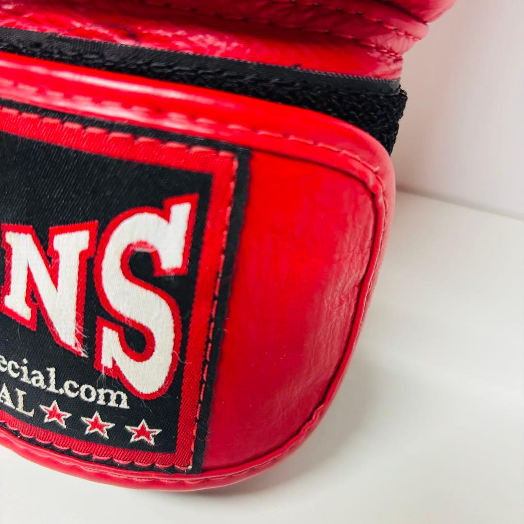 TWINS SPECIAL キックボクシンググローブ 16oz レッド 本革製