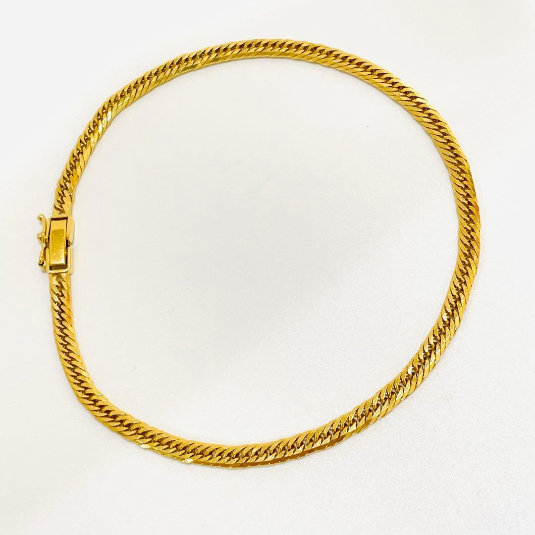 18金 喜平アンクレット 10.34g 24cm 8面トリプルK18 キヘイ