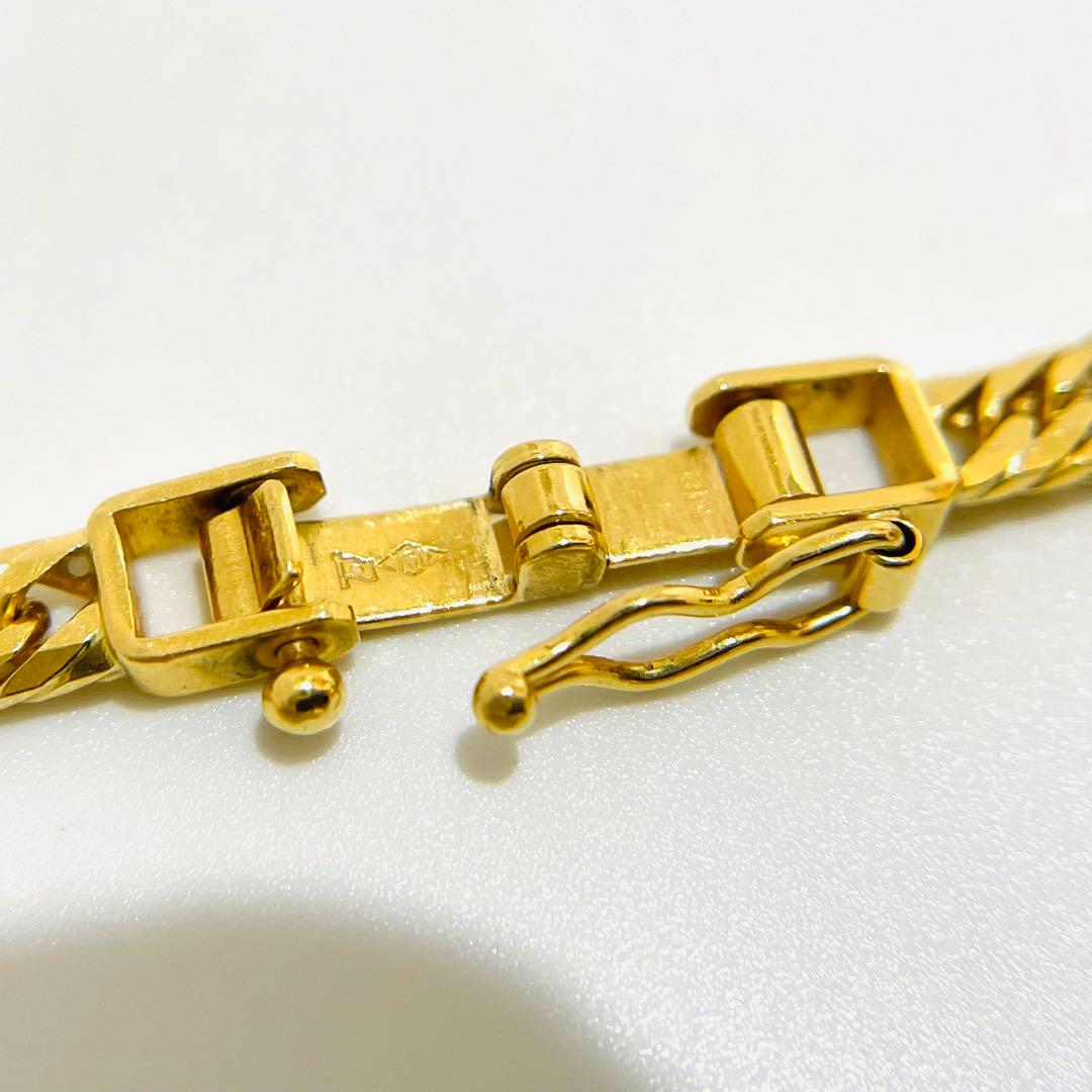 18金 喜平アンクレット 10.34g 24cm 8面トリプルK18 キヘイ