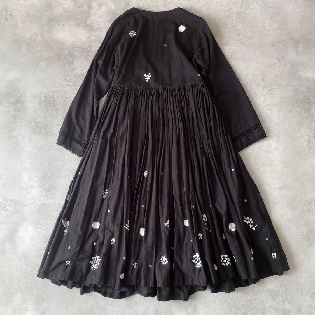 AODRESS エンブロイダリー 刺繍 カシュクール ワンピース アオドレス