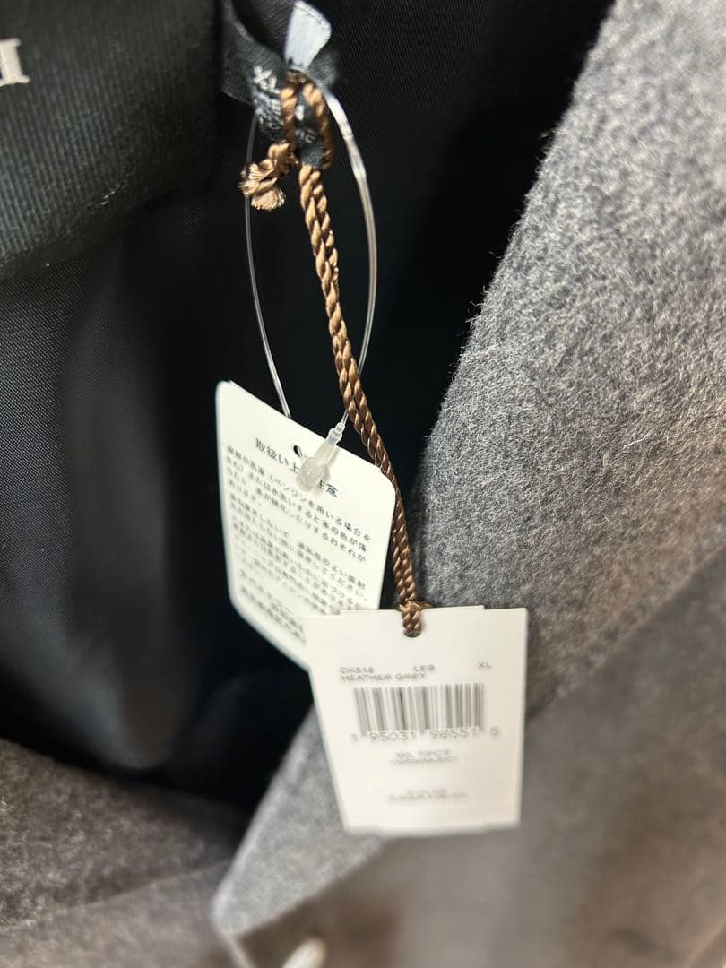 COACH グレー ウール コート XL メンズ