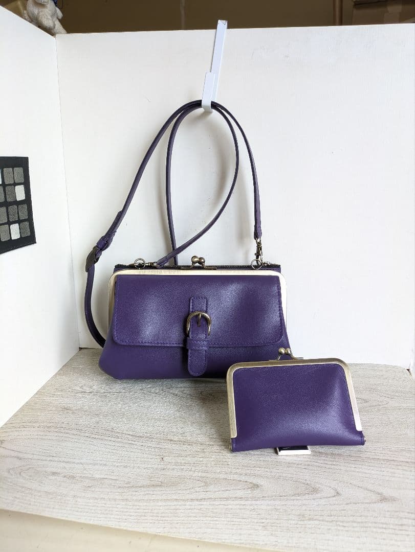 ひろは　がま口ショルダーバック　がま口キーケース