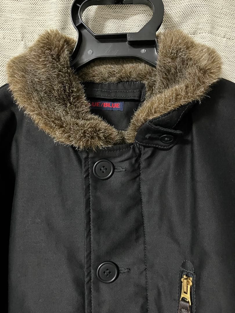 叩き売りブルーブルー　ライトジャーマンクロス　N-1デッキジャケット黒