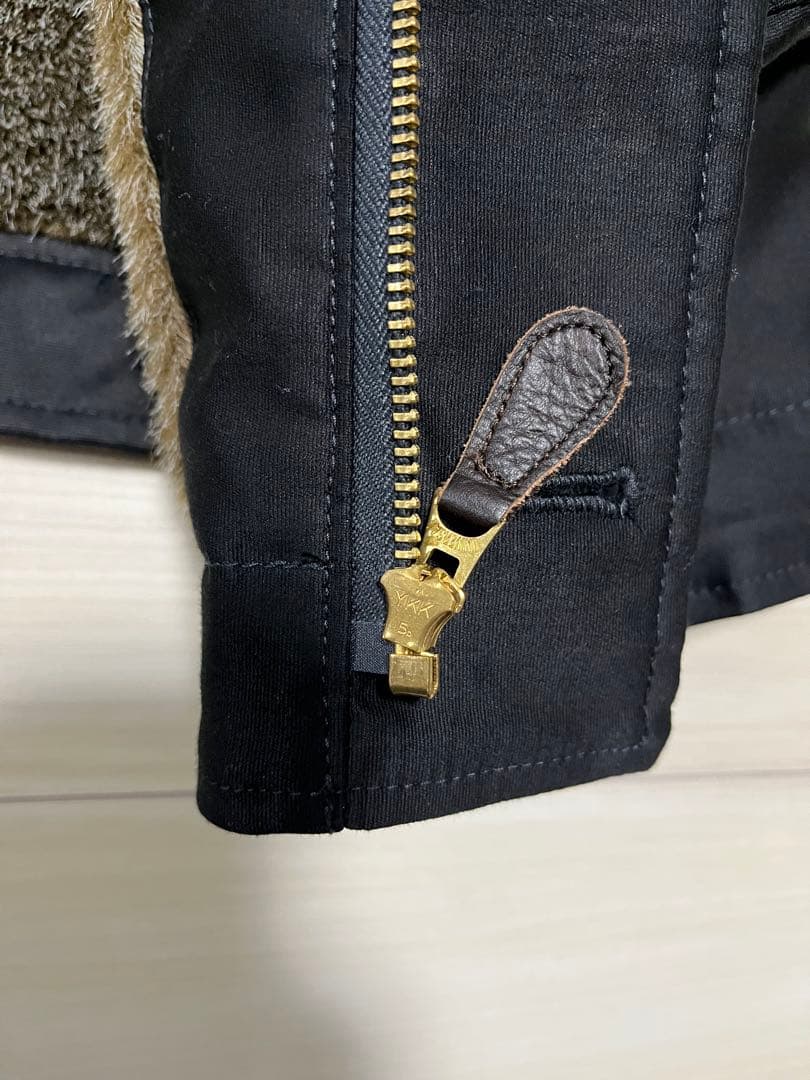 叩き売りブルーブルー　ライトジャーマンクロス　N-1デッキジャケット黒