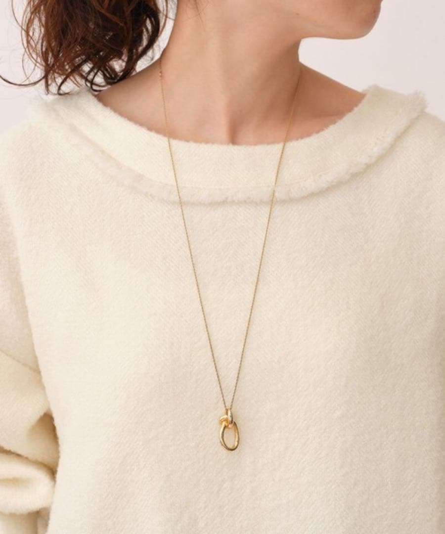 ✨定価3.3万円✨ビアズリー　後ろレースツイードプルオーバー　ホワイト　F