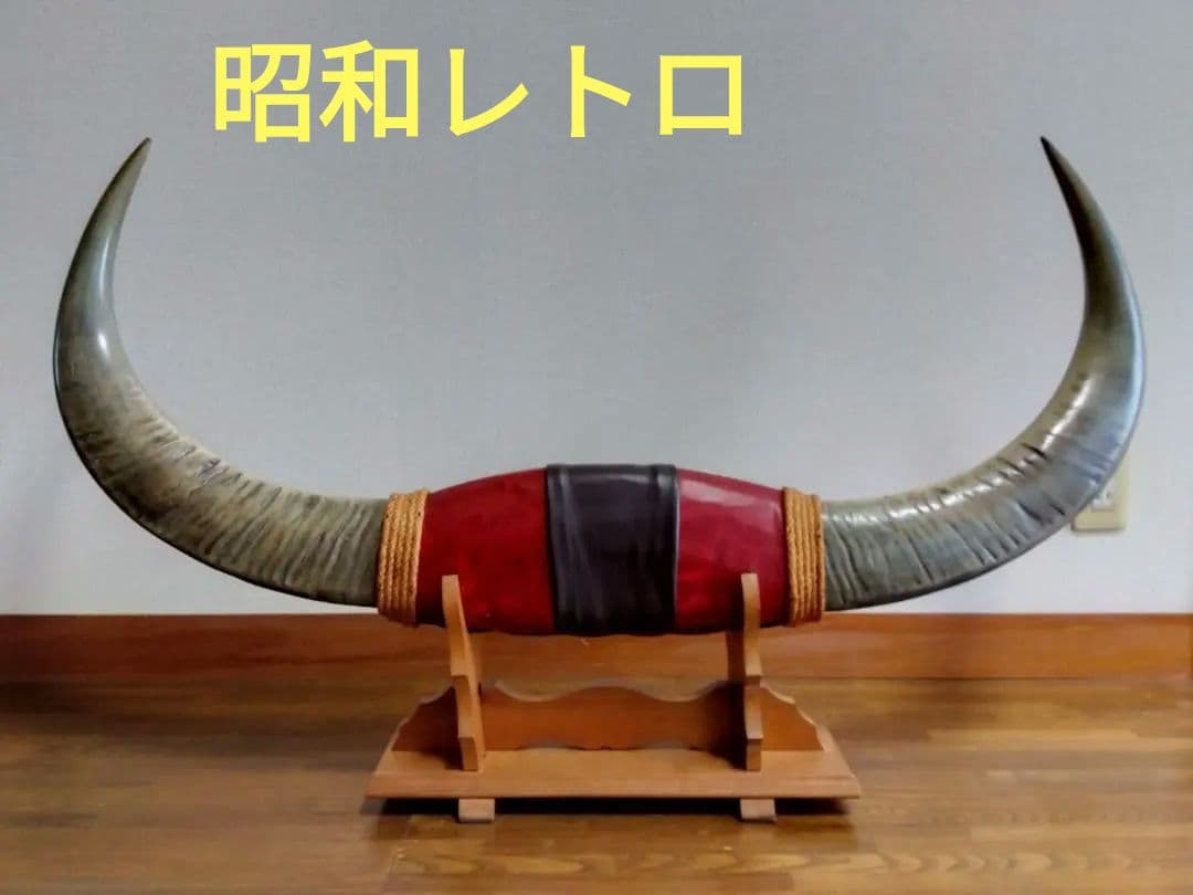 ま　水牛の角の置物　希少　ビンテージ　骨董品　手渡し可（値引）