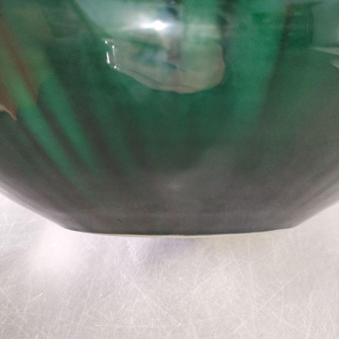 A1255-1/秋塘窯/五代中村雅彦 造/彩釉兎文花器/共箱/花瓶/花入/華道具