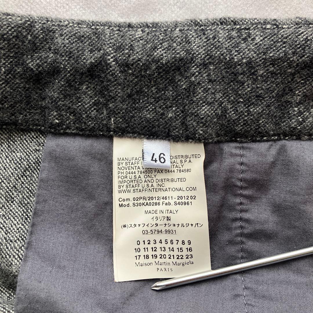 12aw Maison Martin Margiela ウールスラックス 46