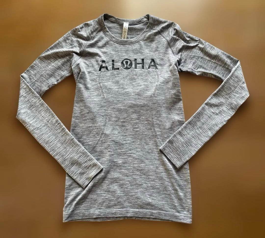 ミモザ‼️ ルルレモン　lululemon ALOHA 長袖シャツ 6