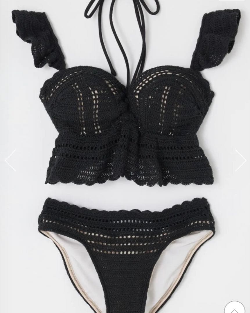 バイカラークロシェバンドゥカップ bikini リエンダ　ビキニ