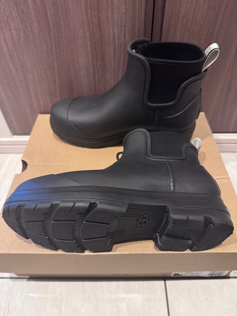 UGG ドロップレット 24cm レインブーツ サイドゴア ショートブーツ