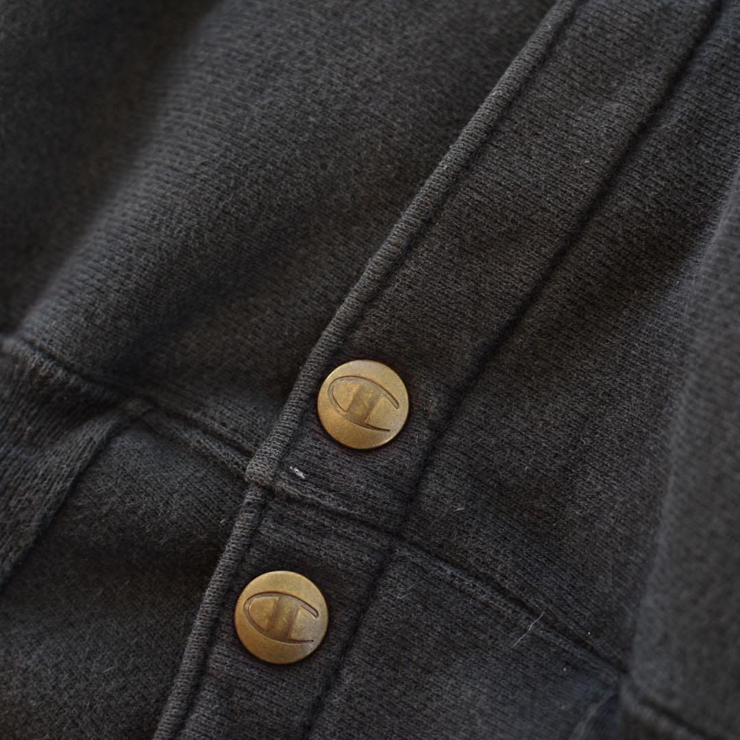 90s Champion スナップボタン ブラック 黒　メキシコ製