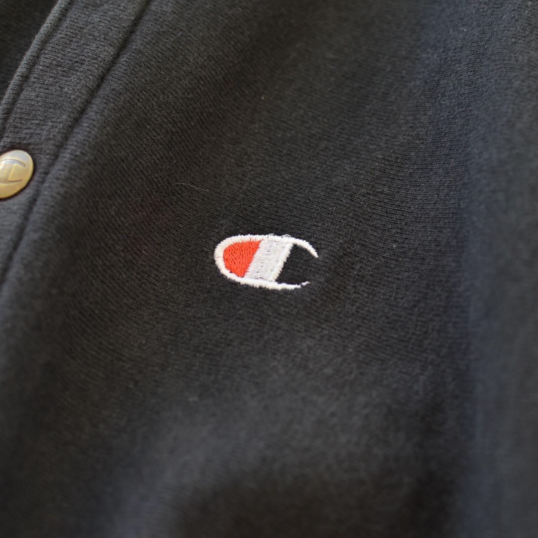 90s Champion スナップボタン ブラック 黒　メキシコ製