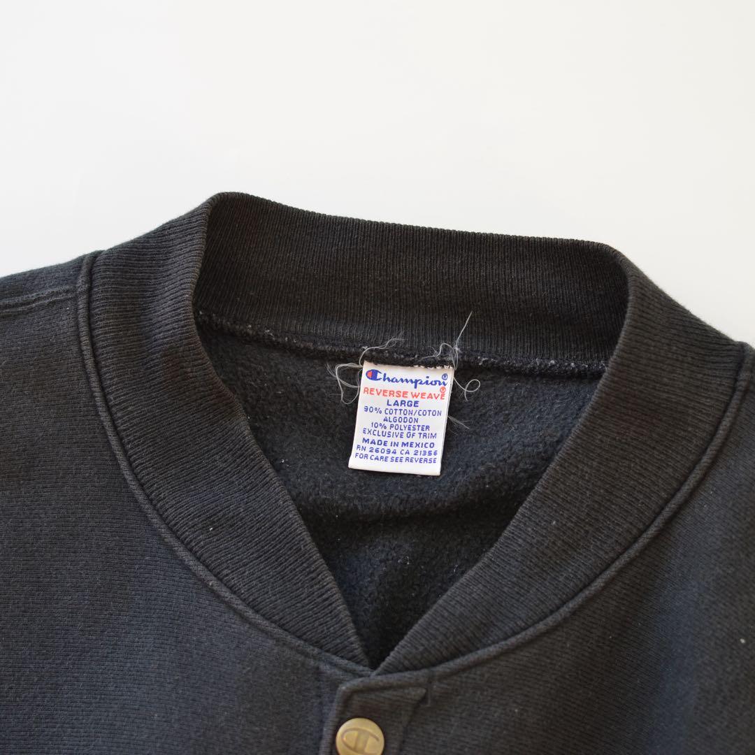 90s Champion スナップボタン ブラック 黒　メキシコ製