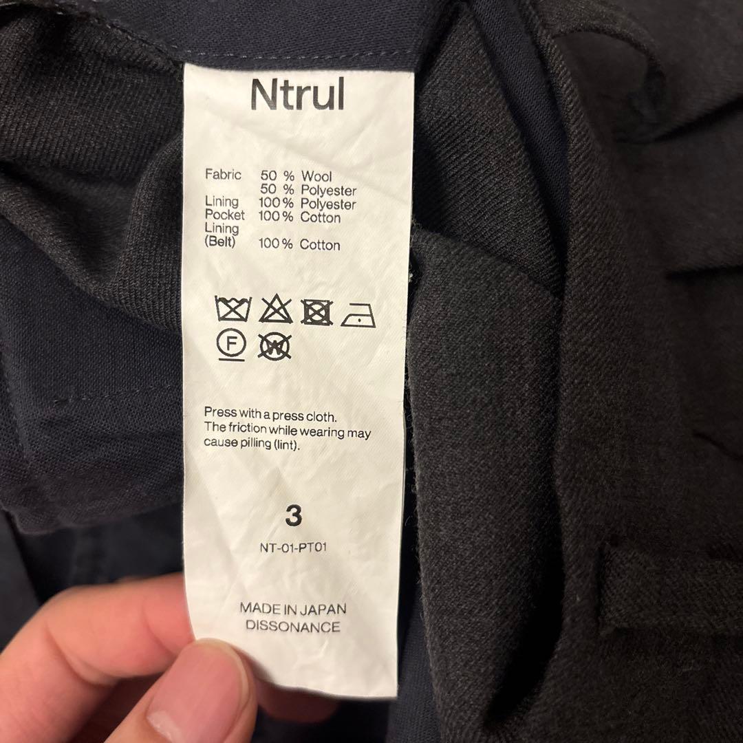 パンツ Ntrul BASIC TROUSERS GRAY 3 DISSONANCE