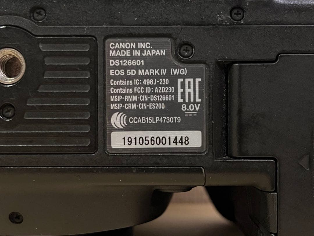 【美品 完動品】Canon EOS 5D Mark IV ボディ #25357