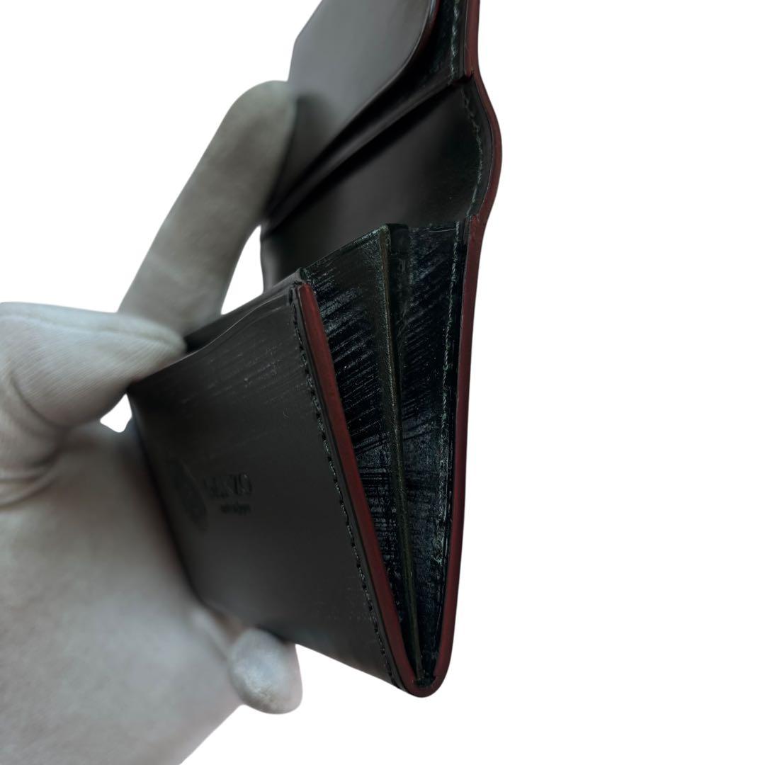 【美品/約4万】 GANZO ガンゾ AVON 名刺入れ ブライドルレザー 濃緑