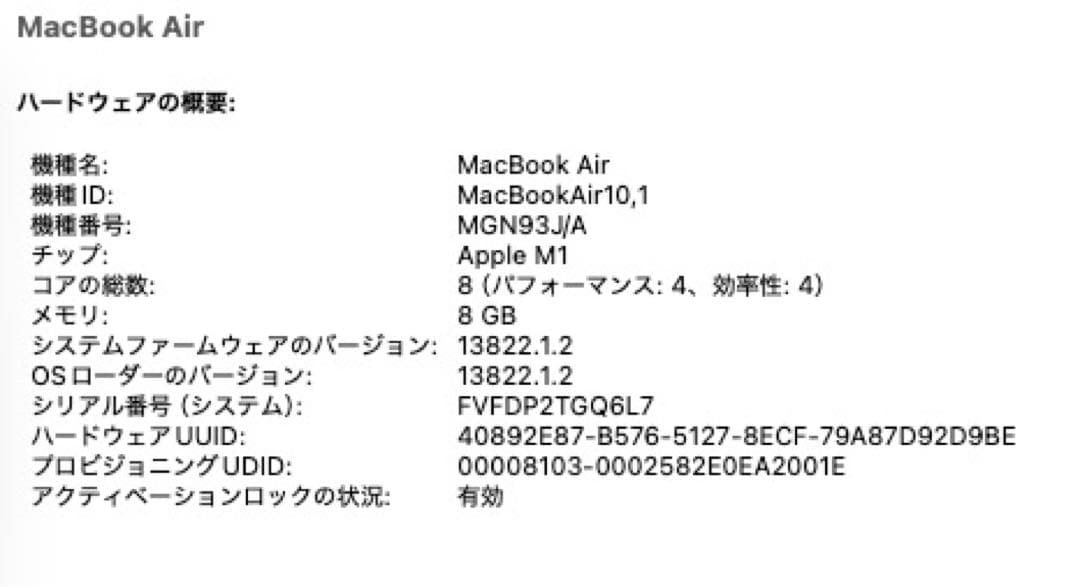 【るい】MacBook Air M1