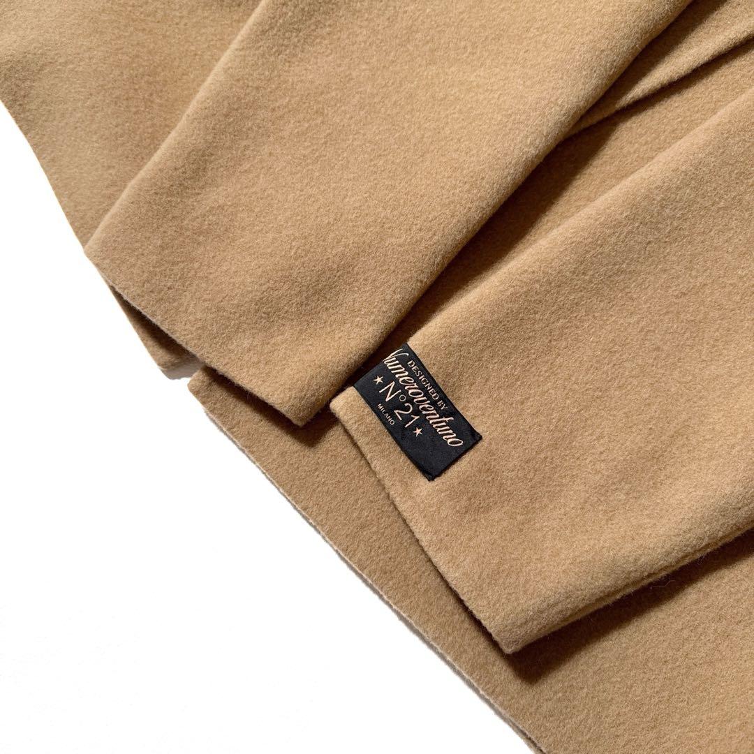 N°21 23AW ダブルフェイス コート ミドル丈 ウール ベルト