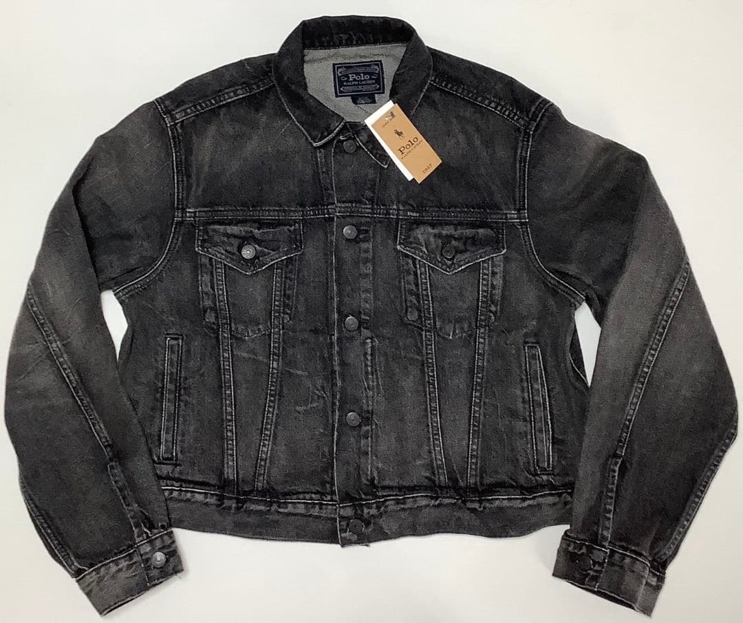 【新品未使用タグ付き】ポロラルフローレン　ベア　Gジャン　グレー