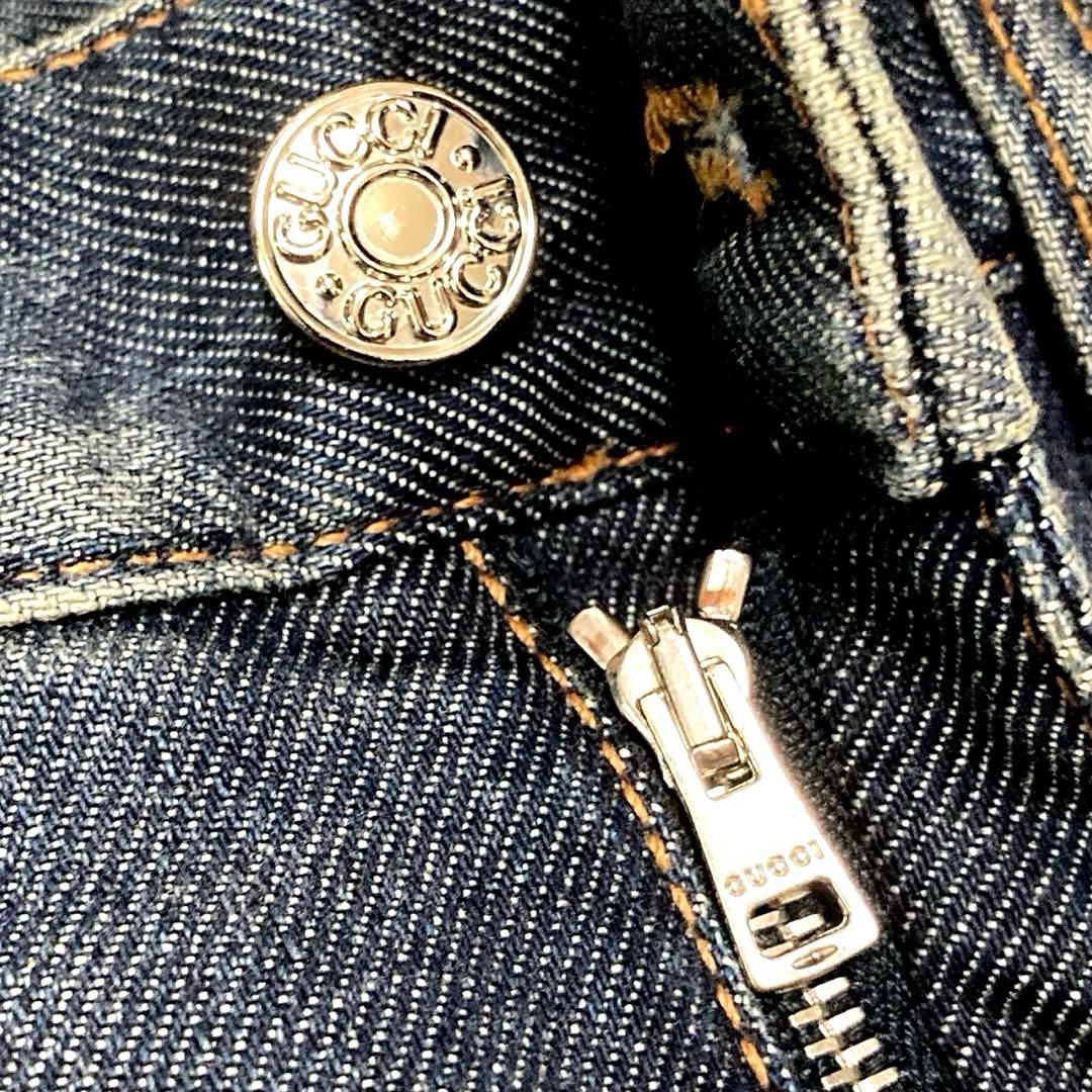 正規品　美品　GUCCI シェリーライン ストレッチデニム　イタリア製 38