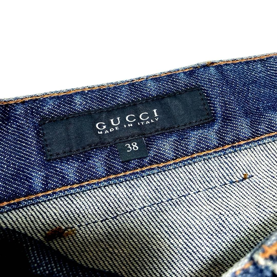 正規品　美品　GUCCI シェリーライン ストレッチデニム　イタリア製 38
