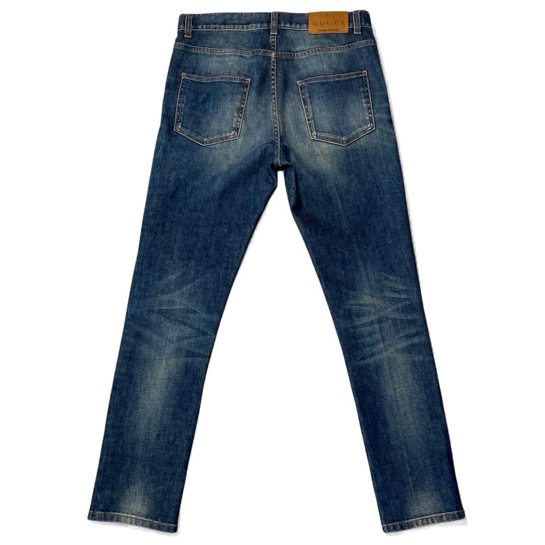 正規品　美品　GUCCI シェリーライン ストレッチデニム　イタリア製 38
