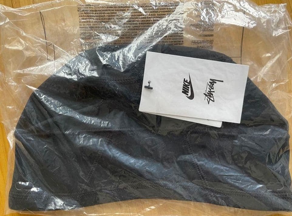 Stussy x ナイキSkull Cap /サーマルビーニータグ付新品ブラック