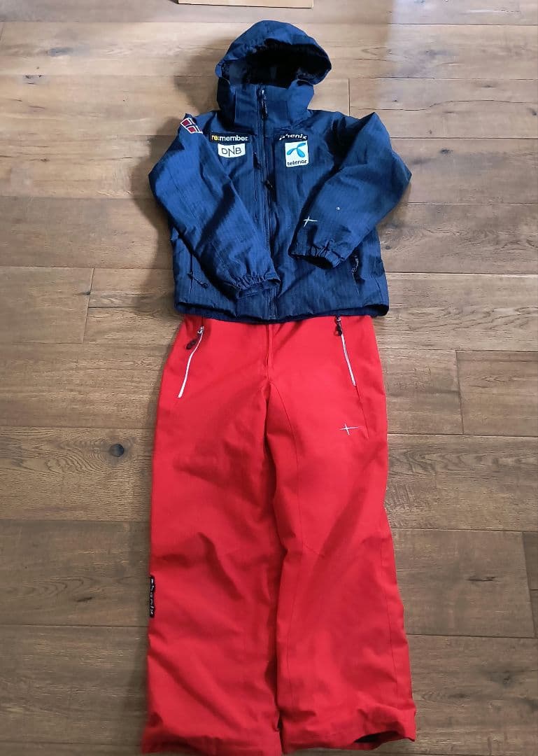 phenix スキーウェア ネイビー/レッド 子ども用 150