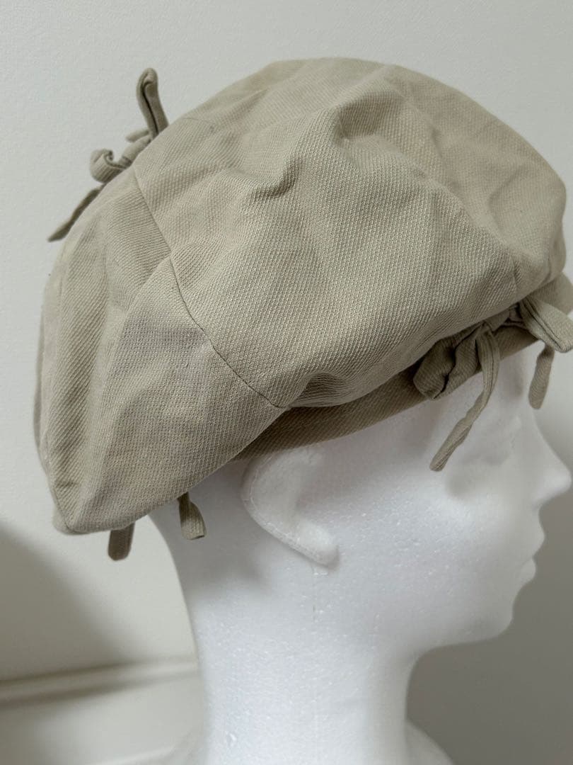 ヴィヴィアンウエストウッド　ベレー帽　リボン　オーブ　刺繍