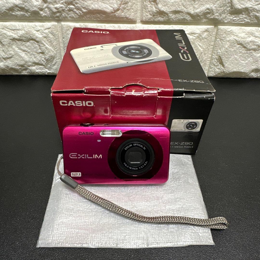 美品　カシオ CASIO EXILIM EX-Z90 ピンク　動作品　付属品有り