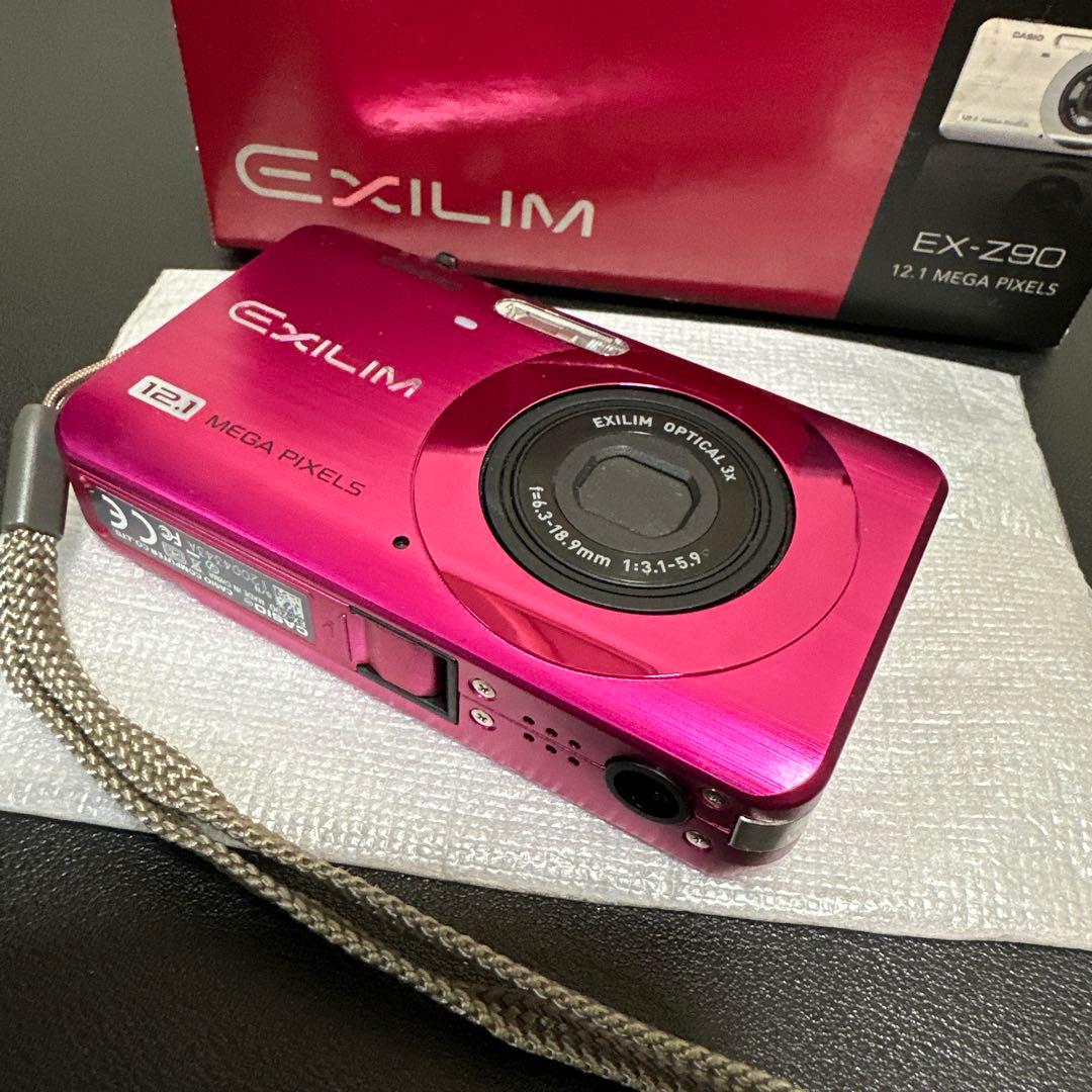 美品　カシオ CASIO EXILIM EX-Z90 ピンク　動作品　付属品有り