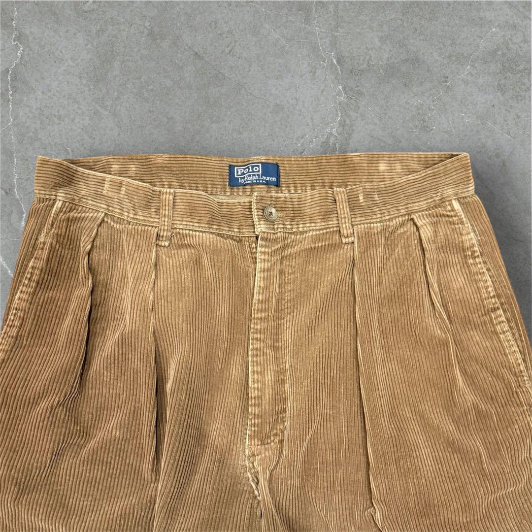 【初期タグ】Ralph Lauren コーデュロイパンツ USA製　W34